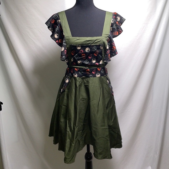 Unique Vintage Dresses & Skirts - Unique Vintage Monsters Apron Dress